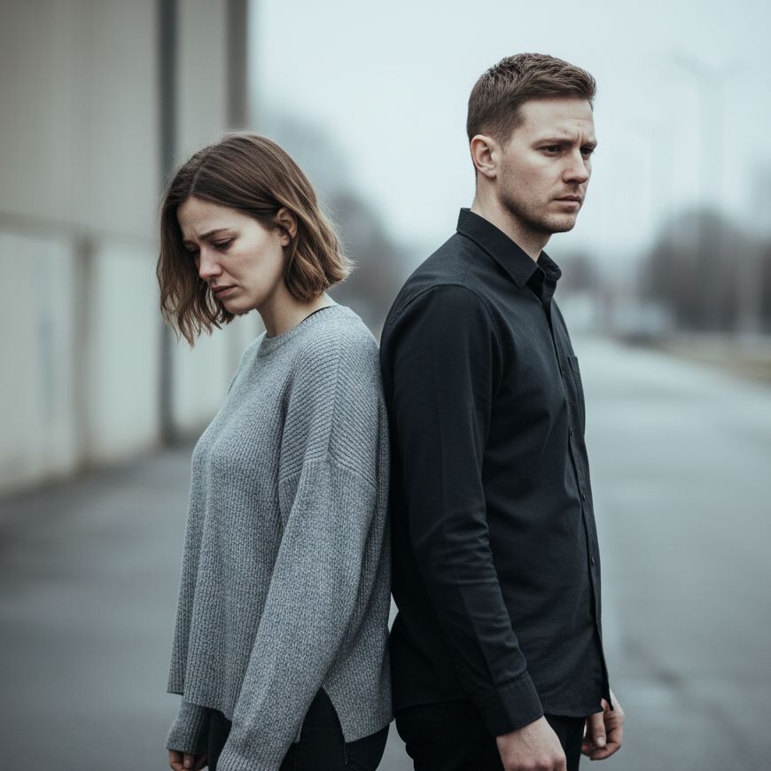 picture of a distant couple